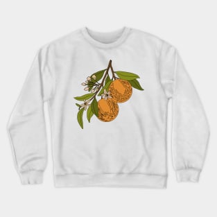 Of Course Its Oranges Crewneck Sweatshirt